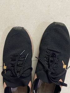 Sparx Black Sneakers