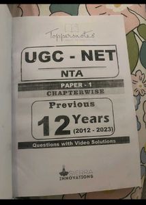Toppers Notes Ugc Net Paper 1 PYQS Book