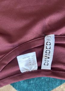 Burgundy H&amp;M Basic Tee