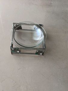 Glass Bowl with Metal Stand