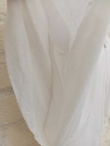 White Net Korean Tops