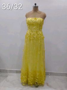 Yellow Floral Gown
