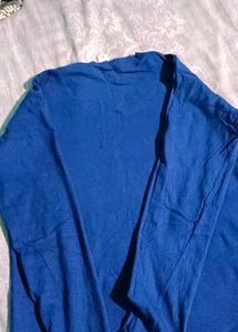 Women Blue Full Sleeve Top