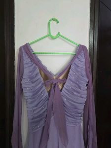 imported Lavender Party Dress bust 36 waist 28/30