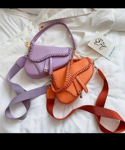 Lilac Saddle Bag