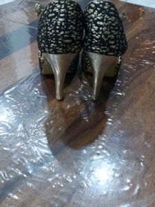 Black Lace Heels