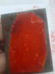 radha krishna wooden stamp