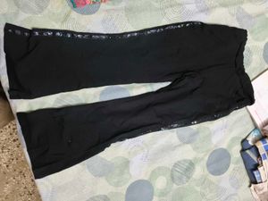 Black Flare Pant for 4-6 year girl with sequence