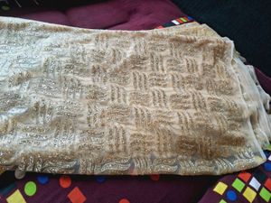 Golden Glitter Saree