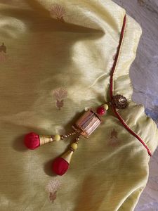 Never Worn Cute Yellow And Red Lehenga For 1-2yrs