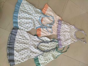 Daily Wear Tie Up Sleeve Frock