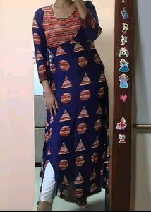 Indigo Blue Print Kurta