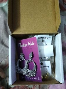 Silver Tone Dangle Earrings