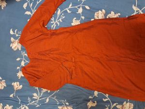 Elegant Rust Kurta Set