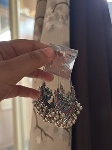 Enamel Jhumka Earrings