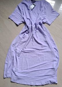 V-Neck A-Line Dress
