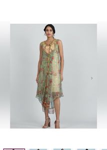 Aarke Ritu KumarFloral Print V-neck A-line Dress