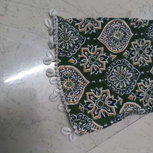 Patterned Long Sleeve Corset Kurti