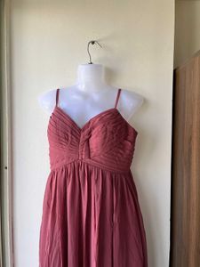 Elegant Mauve Azazie Dress(A8)