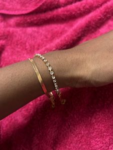 Sparkling Gold Bracelet Set &amp; Earring Combo❤️