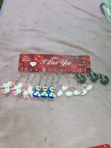 Excellent Set Of 12 Assorted Keychains..