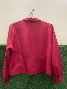 ELEGANT RED LACE SHIRT FOR WOMEN