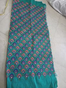 🔥Multicolor Embroidery Unstitched Blouse Material