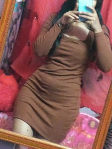 Brown Bodycon Dress
