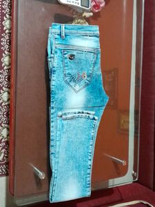 Light Blue Shaded Jeans