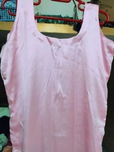 Pink Sleeveless kurta set