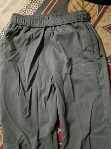 Gray Casual Pants