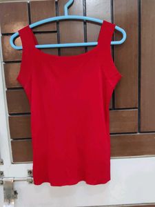 Red Sleeveless Top