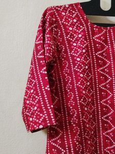 Bandhini print kurti