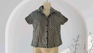 Semi Formal Black &amp; White Checks Shirt 😍