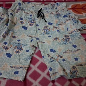 Tropical Print Shorts