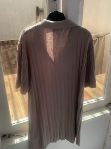 Beige Knit Dress