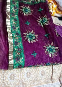 Chanderi Silk Kurti Set With Wedding Saree