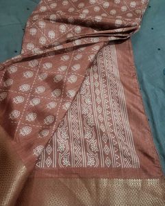 Elegant Brick color Saree