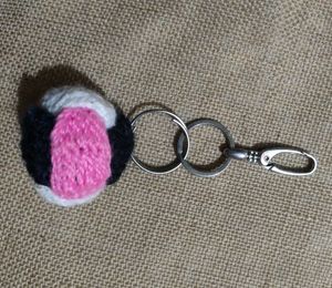 Crochet Ball Keychain