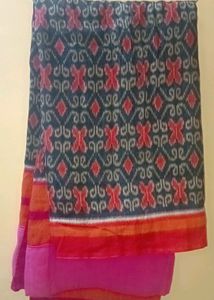 Saree With Multi Colour