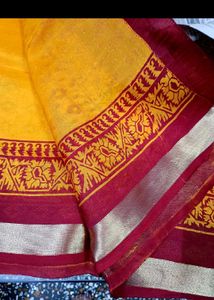 Beautiful Mustard Colour Saree