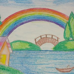 RAINBOW SCENERY PAINTING