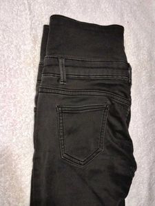 High-Waisted Black Jeans