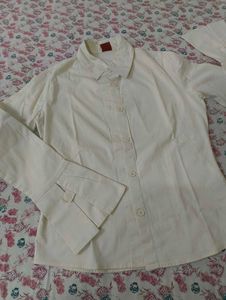 Unique Ivory Button-Down Shirt