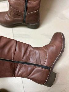 Brown Waterproof Leather Boots