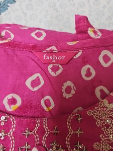 Fashor Brand new Bandhani Kurta
