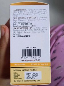 mama earth Vitamin C &amp; Ubtan Facial Kit Pack Of 2