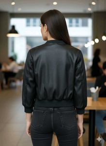 Sequined Women&#39;s Crop Jacket/Can be used Oversized
