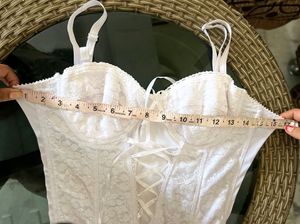 White Lacy Corset Top