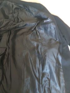 Elegant Black Overcoat (Size-L)